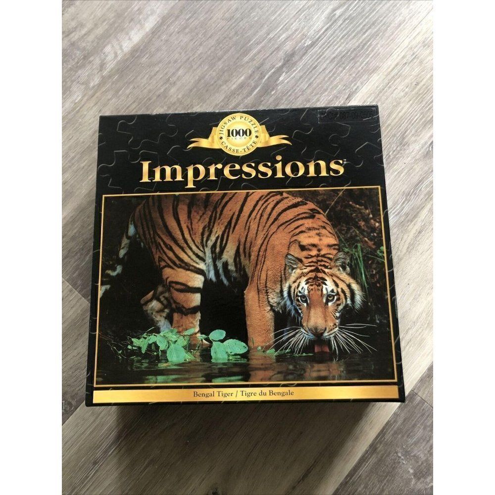 Impressions Bengal Tiger 1000 Piece Puzzle. NIB.